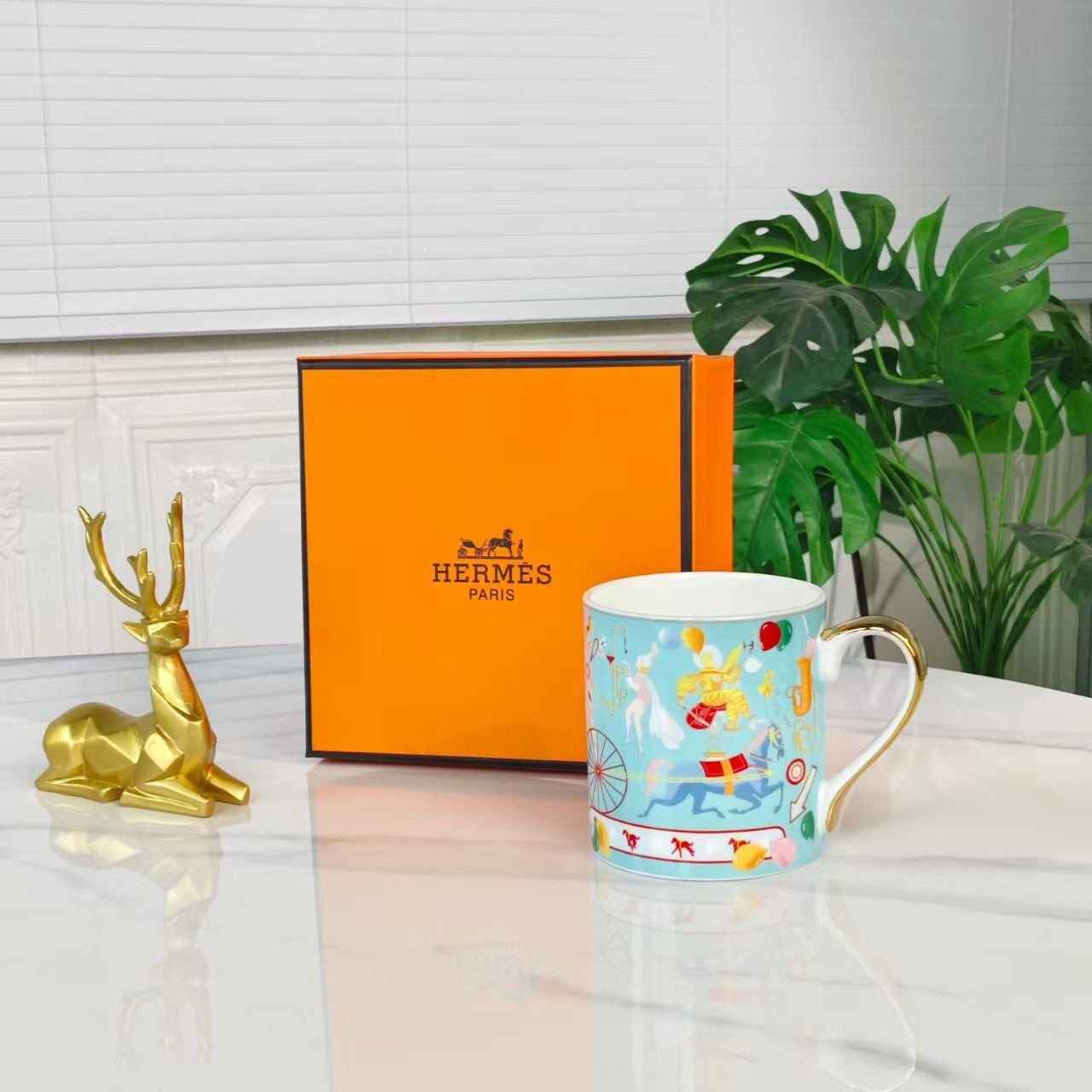 Hermes Blue Mug